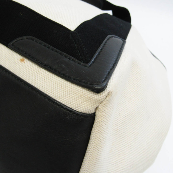 Balenciaga Navy Cabas 339936 Men,Women Canvas,Leather Handbag,Shoulder Bag,To... - Picture 4 of 13